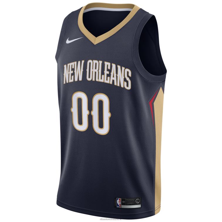 NBA 00F2L4889 new orleans pellicani nike navy maglia personalizzata swingman