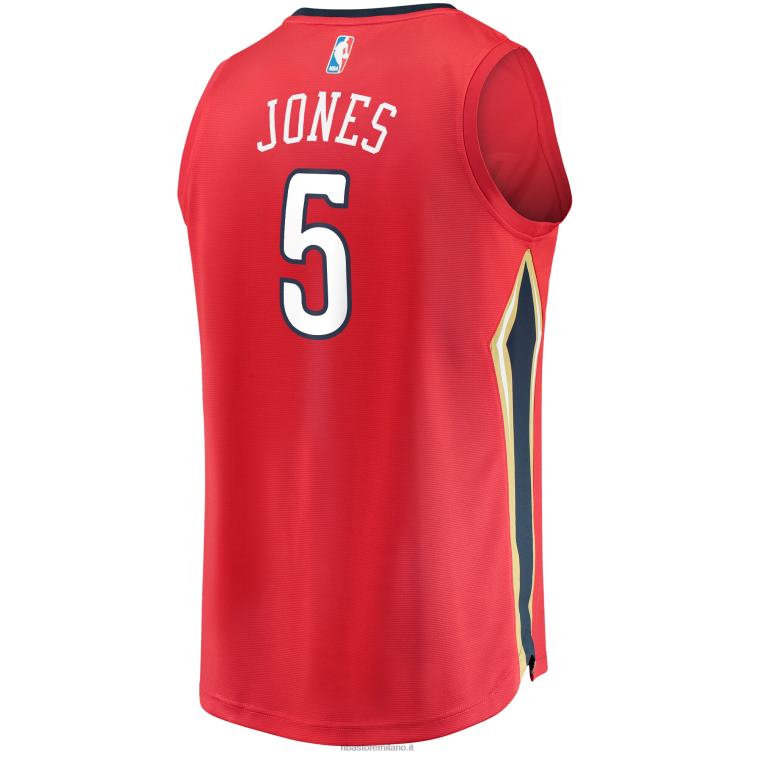 NBA 00F2L5734 New Orleans Pelicans Herbert Jones Red Fast Break Replica Jersey