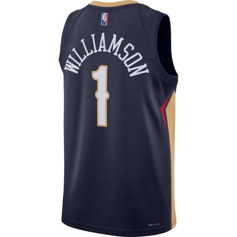 NBA 00F2L6430 new orleans pelicans zion williamson maglia nike navy diamond swingman