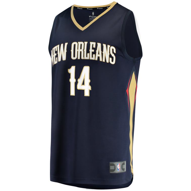 NBA 00F2L781 New Orleans Pelicans Brandon Ingram Navy Fast Break Replica Jersey