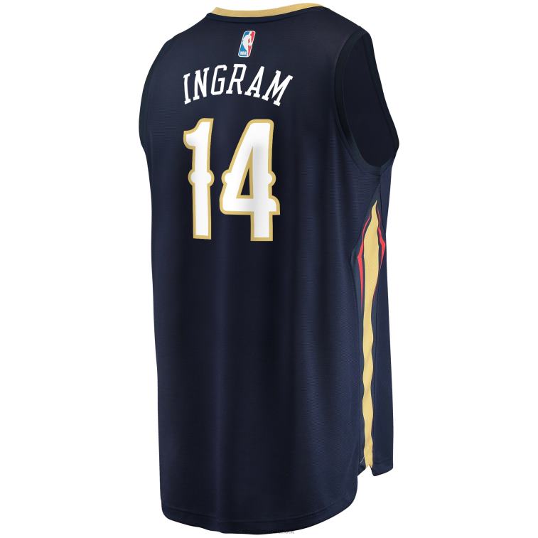 NBA 00F2L781 New Orleans Pelicans Brandon Ingram Navy Fast Break Replica Jersey