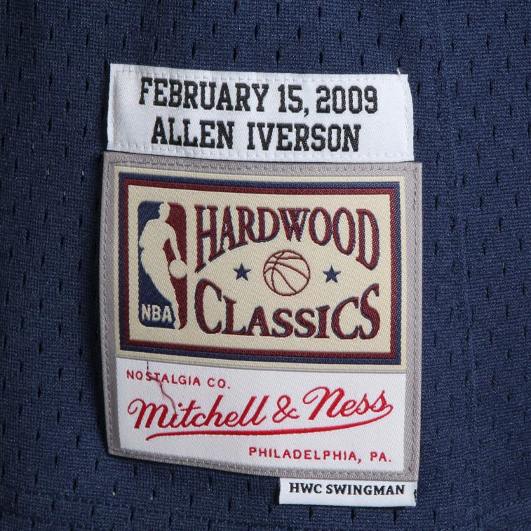 NBA 00F2L2822 Eastern Conference Allen Iverson Navy Hardwood Classics Gioco Maglia Swingman