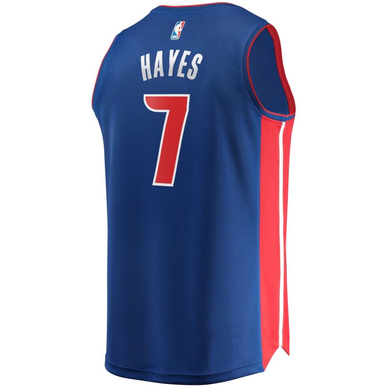 NBA 00F2L4241 detroit pistons killian hayes maglia blu fast break replica