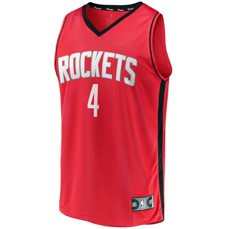 NBA 00F2L1182 maglia giocatore houston rockets jalen verde rosso fast break replica