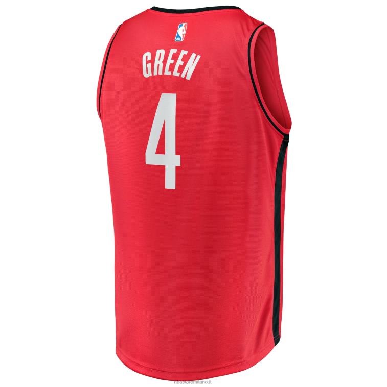 NBA 00F2L1182 maglia giocatore houston rockets jalen verde rosso fast break replica