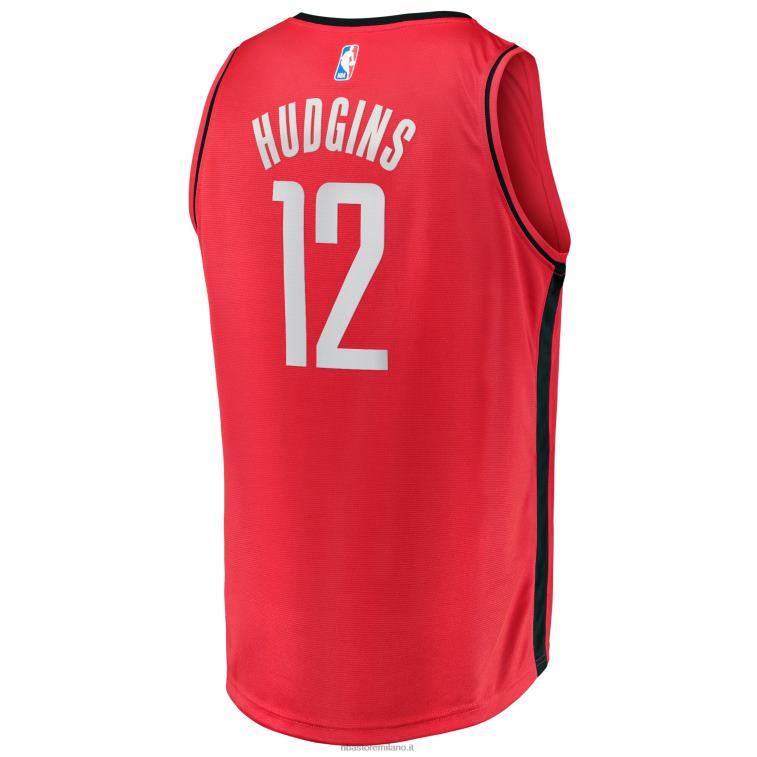 NBA 00F2L3468 houston rockets trevor hudgins maglia rossa giocatore contropiede