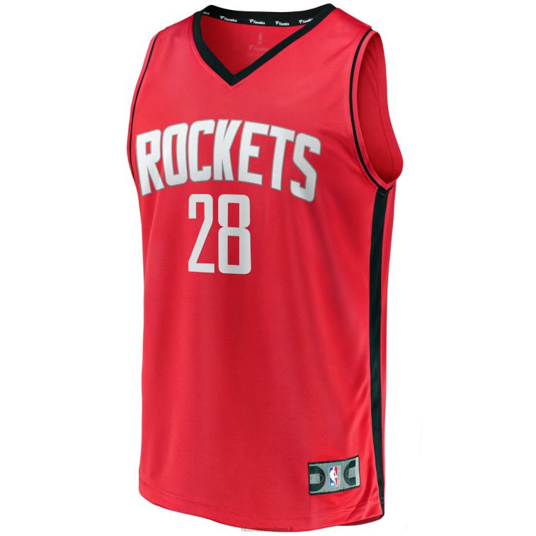 NBA 00F2L490 houston rockets alperen sengun maglia replica fast break rossa