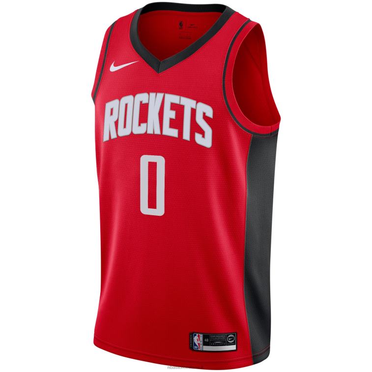 NBA 00F2L5618 Houston Rockets Jalen Verde Nike Rosso 2021 Draft First Round Pick Maglia Swingman