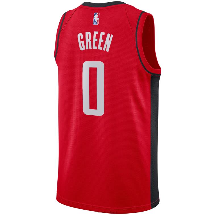 NBA 00F2L5618 Houston Rockets Jalen Verde Nike Rosso 2021 Draft First Round Pick Maglia Swingman