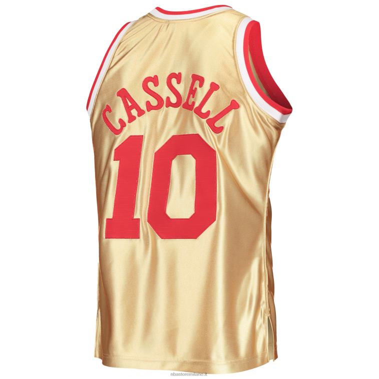 NBA 00F2L6931 houston rockets sam cassell oro 75° anniversario 1993-94 hardwood classics swingman jersey