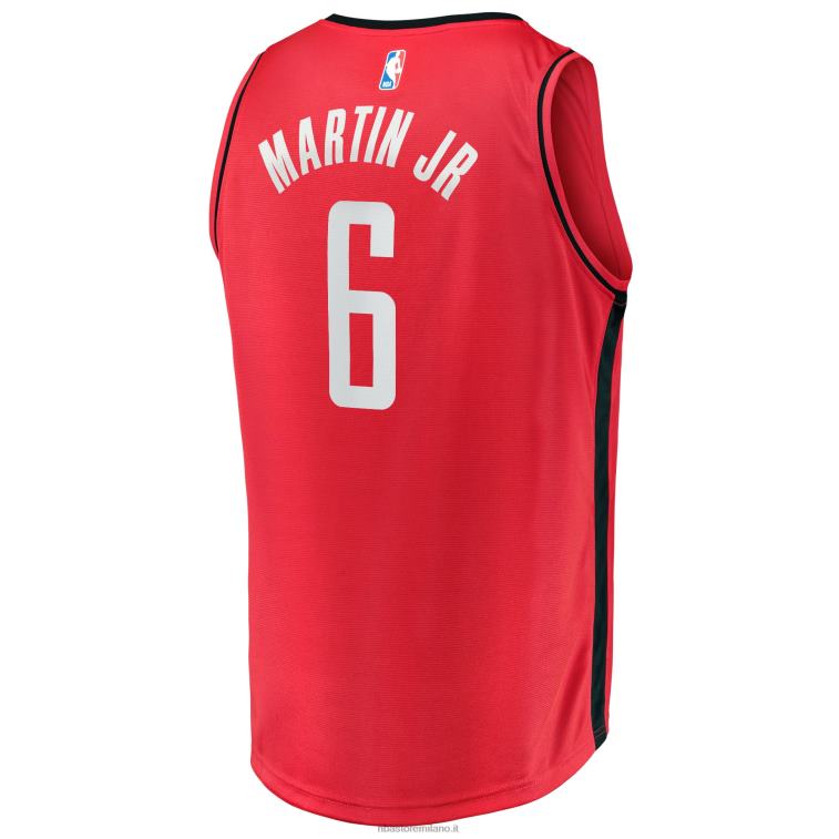 NBA 00F2L8095 Houston Rockets Kenyon Martin Jr. maglia rossa replica contropiede