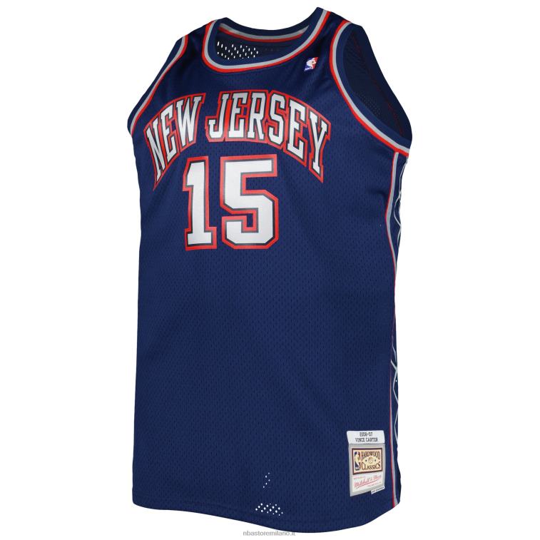 NBA 00F2L4769 new jersey nets vince carter navy big & tall hardwood classics swingman jersey