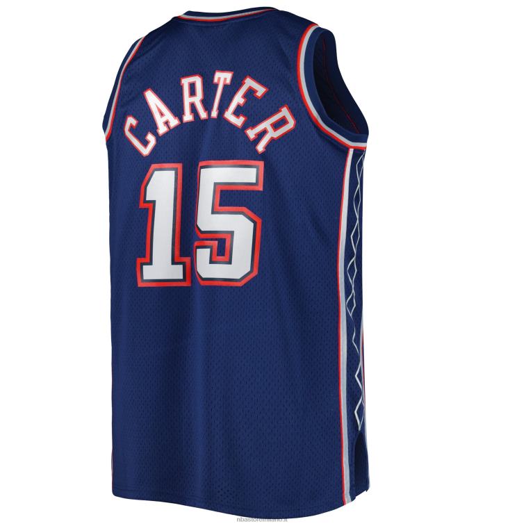 NBA 00F2L4769 new jersey nets vince carter navy big & tall hardwood classics swingman jersey