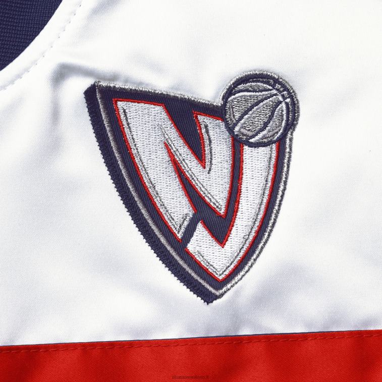 NBA 00F2L7361 new jersey nets mitchell & ness navy hardwood classics giacca full-snap satinata con script