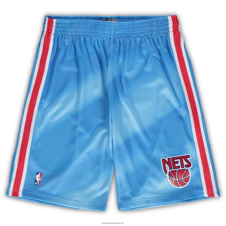 NBA 00F2L8142 New Jersey Nets Mitchell & Ness Pantaloncini da swingman della squadra dei classici del legno duro blu Big & Tall