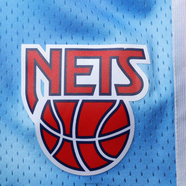 NBA 00F2L8142 New Jersey Nets Mitchell & Ness Pantaloncini da swingman della squadra dei classici del legno duro blu Big & Tall