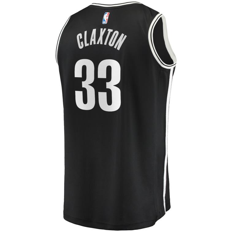 NBA 00F2L1142 brooklyn nets nicolas claxton maglia nera giocatore contropiede