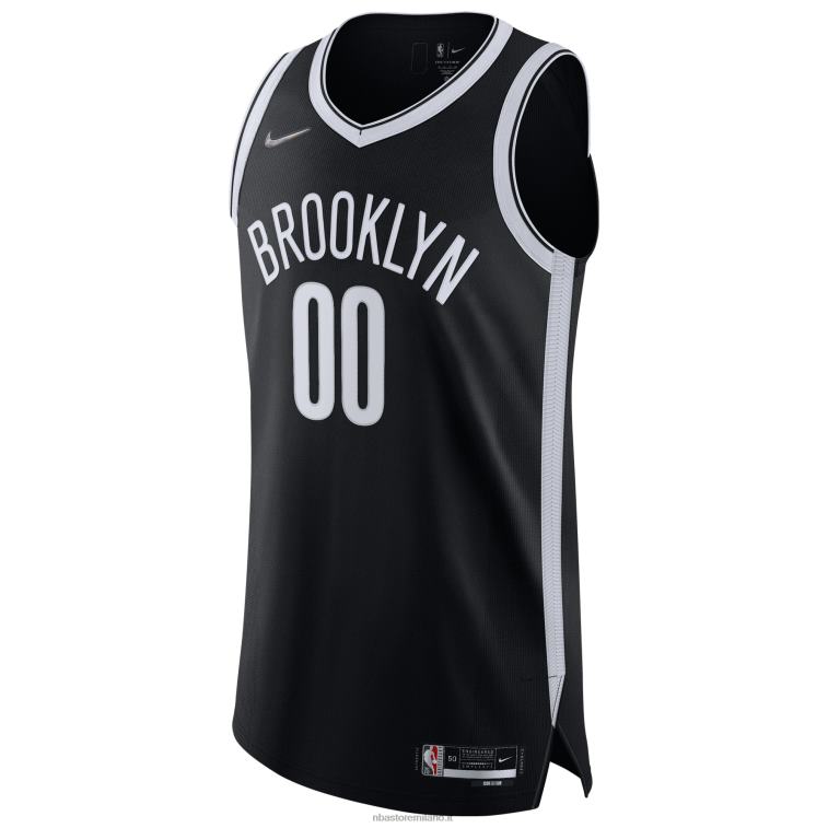 NBA 00F2L1178 brooklyn nets nike black diamond swingman maglia personalizzata autentica