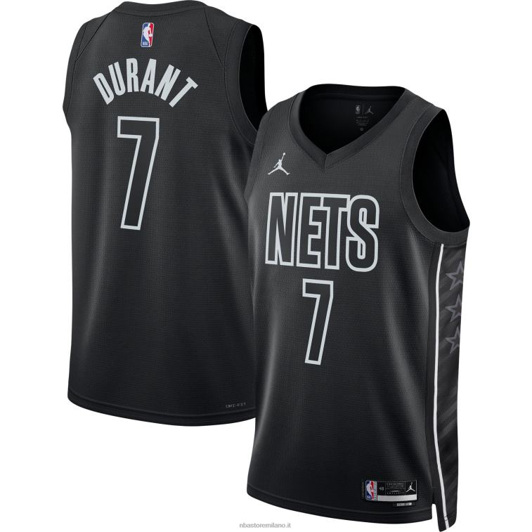 NBA 00F2L243 brooklyn nets kevin durant jordan marca maglia swingman nera