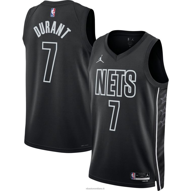 NBA 00F2L243 brooklyn nets kevin durant jordan marca maglia swingman nera