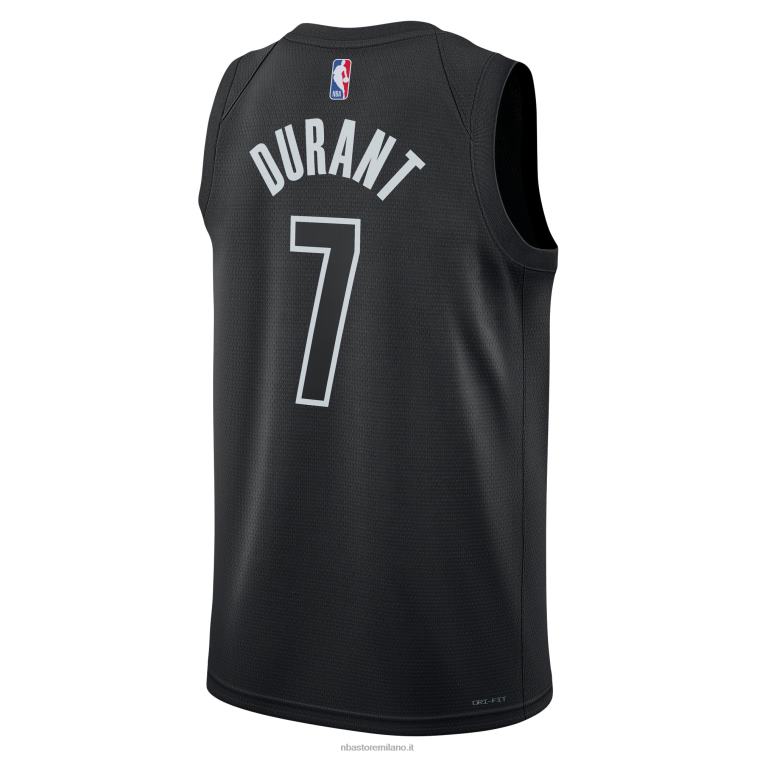 NBA 00F2L243 brooklyn nets kevin durant jordan marca maglia swingman nera