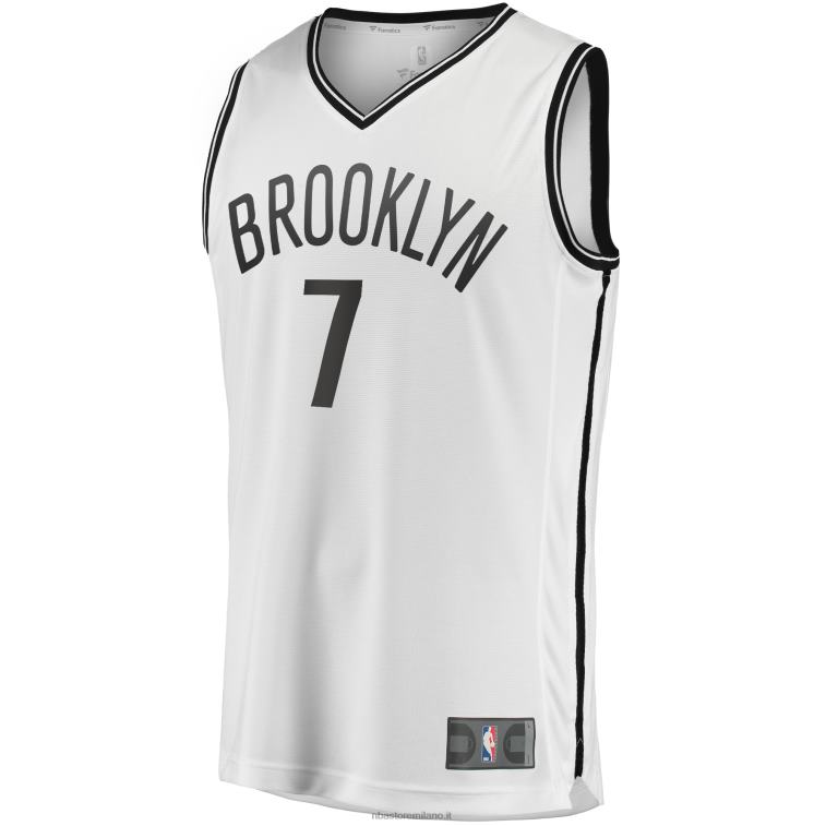 NBA 00F2L2700 brooklyn nets kevin durant bianco 2019 maglia movimento giocatore contropiede