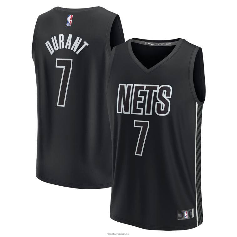 NBA 00F2L2954 brooklyn nets kevin durant maglia giocatore contropiede nera