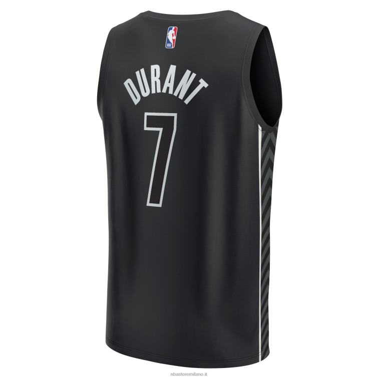 NBA 00F2L2954 brooklyn nets kevin durant maglia giocatore contropiede nera