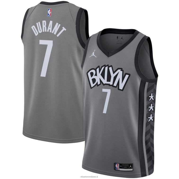 NBA 00F2L330 brooklyn nets kevin durant jordan marca maglia swingman grigia