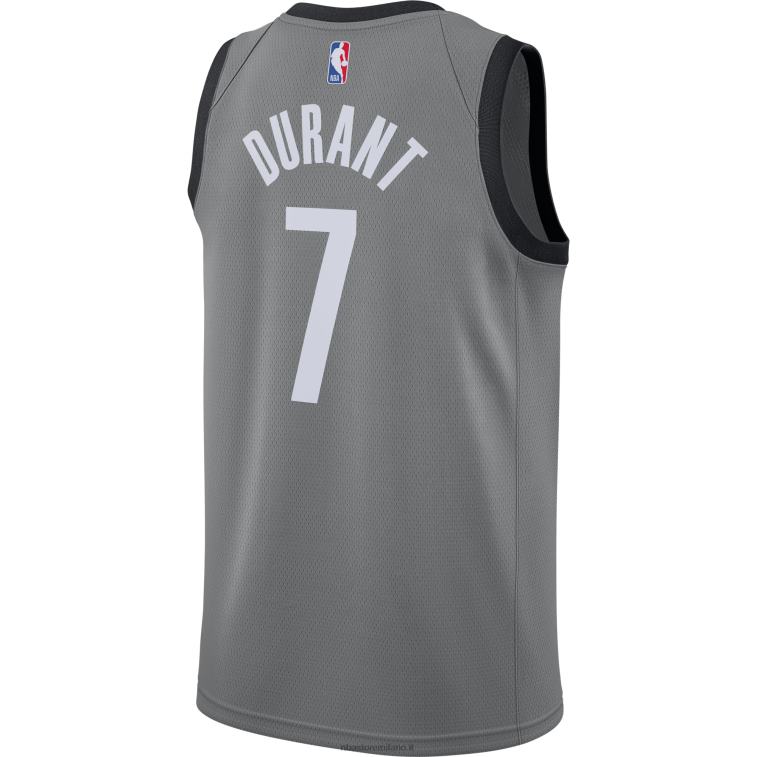 NBA 00F2L330 brooklyn nets kevin durant jordan marca maglia swingman grigia