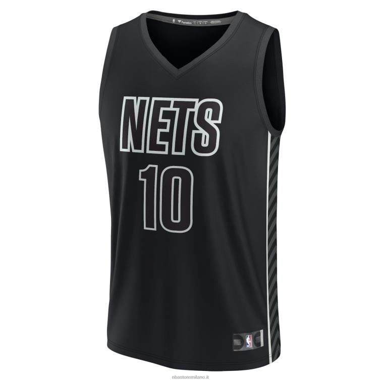 NBA 00F2L4201 brooklyn nets ben simmons maglia nera giocatore contropiede