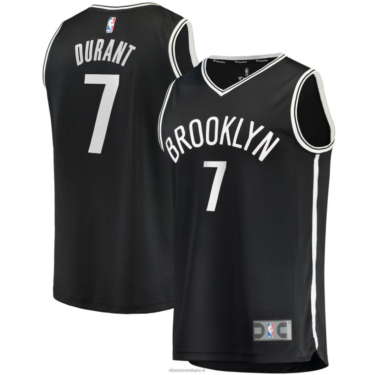 NBA 00F2L463 brooklyn nets kevin durant maglia replica fast break nera