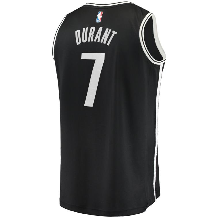 NBA 00F2L463 brooklyn nets kevin durant maglia replica fast break nera