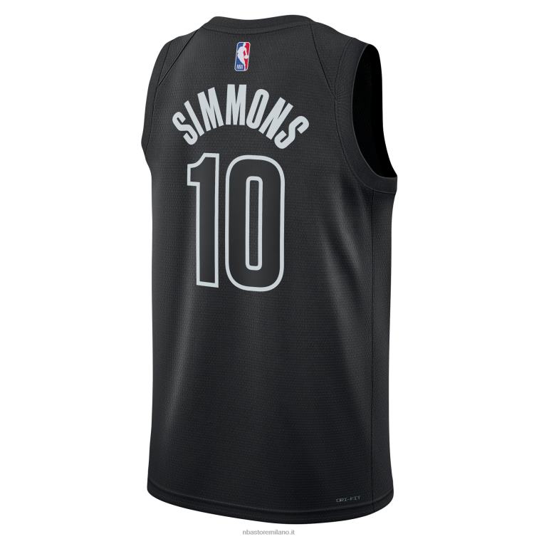 NBA 00F2L7895 brooklyn nets ben simmons jordan maglia swingman nera