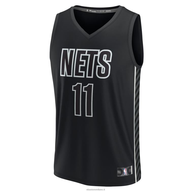 NBA 00F2L8060 brooklyn nets kyrie irving maglia nera giocatore contropiede