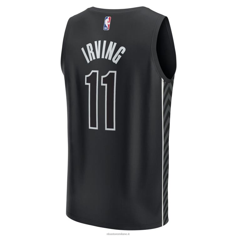 NBA 00F2L8060 brooklyn nets kyrie irving maglia nera giocatore contropiede