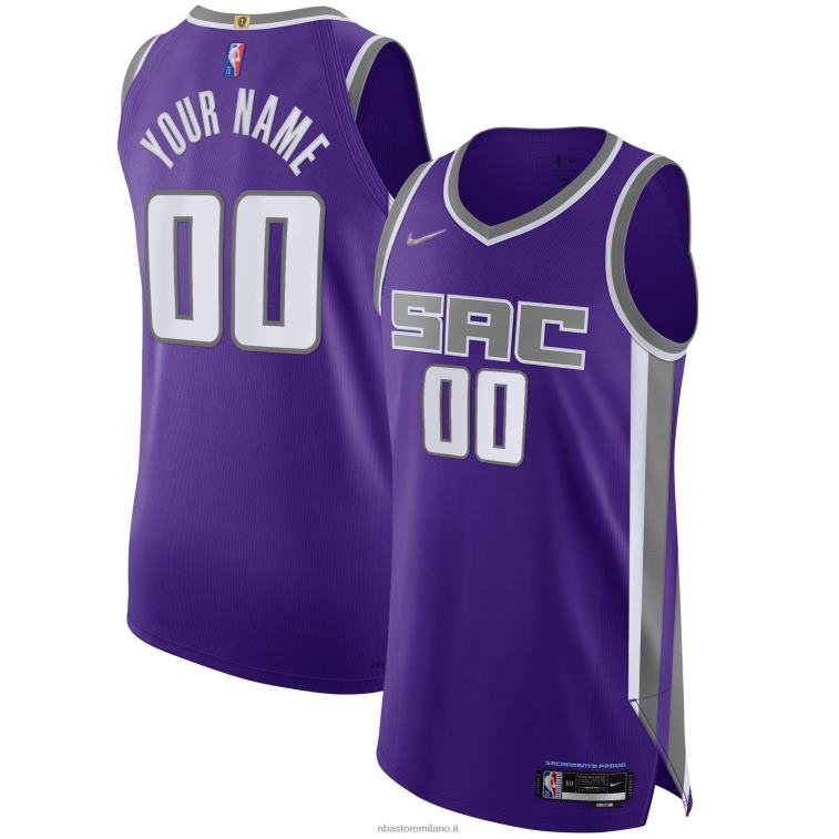 NBA 00F2L1121 sacramento kings nike viola diamante swingman maglia personalizzata autentica