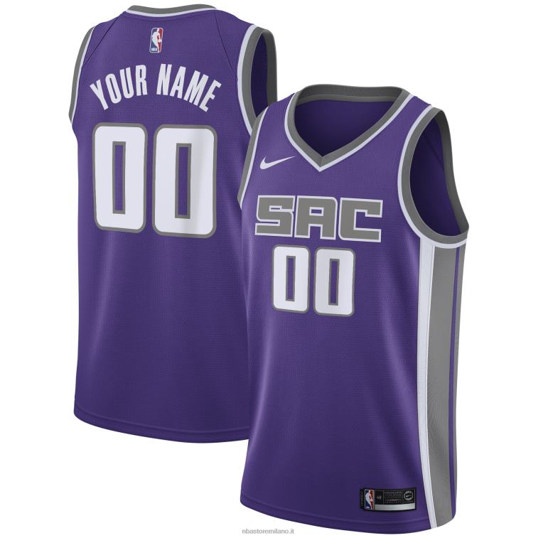 NBA 00F2L1424 sacramento kings nike viola swingman maglia personalizzata
