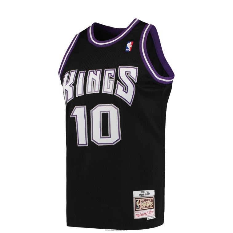 NBA 00F2L1444 sacramento kings mike bibby mitchell & ness black hardwood classics swingman jersey