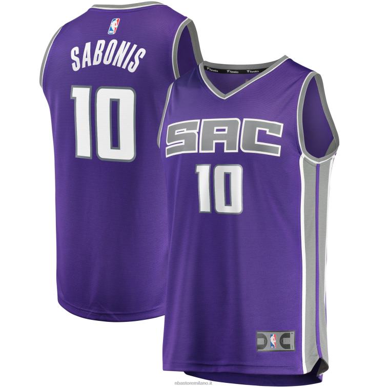 NBA 00F2L186 sacramento kings domantas sabonis maglia viola fast break replica