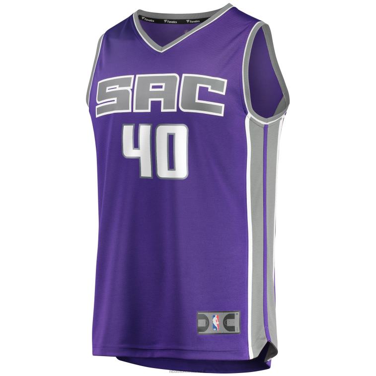 NBA 00F2L5599 sacramento kings harrison barnes viola fast break replica giocatore maglia