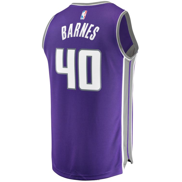 NBA 00F2L5599 sacramento kings harrison barnes viola fast break replica giocatore maglia