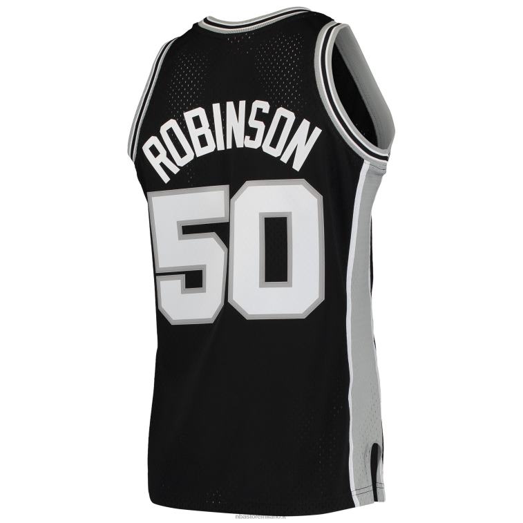 NBA 00F2L1052 san antonio spurs david robinson mitchell & ness black hardwood classics maglia swingman