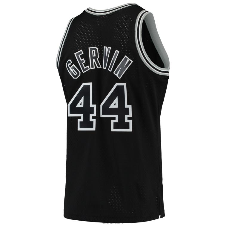 NBA 00F2L4310 san antonio spurs george gervin black 1977-78 hardwood classics maglia da giocatore swingman