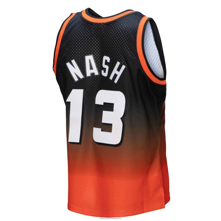 NBA 00F2L1027 phoenix suns steve nash arancione/nero hardwood classics fadeaway maglia da giocatore swingman