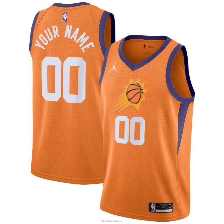 NBA 00F2L1043 phoenix suns jordan marca maglia arancione swingman personalizzata
