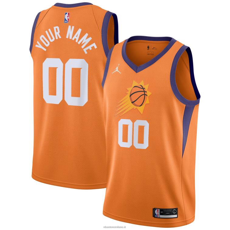 NBA 00F2L1043 phoenix suns jordan marca maglia arancione swingman personalizzata