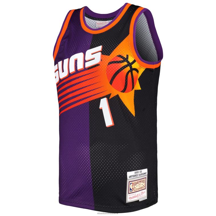 NBA 00F2L1514 phoenix suns penny hardaway mitchell & ness viola/nero hardwood classici split swingman jersey