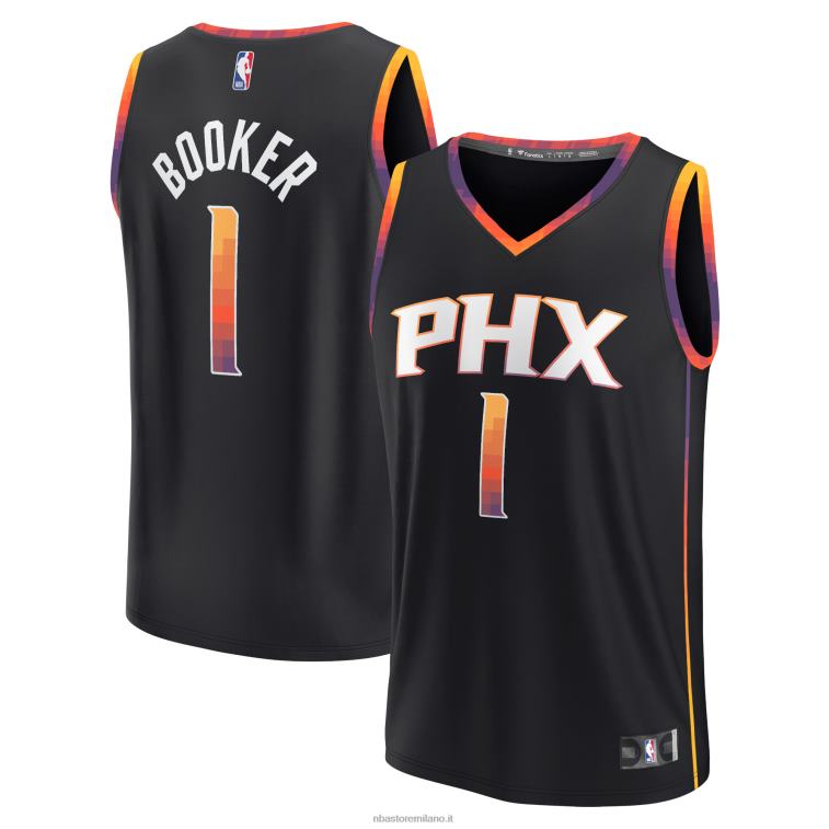 NBA 00F2L21 fenice suns devin booker maglia nera giocatore contropiede