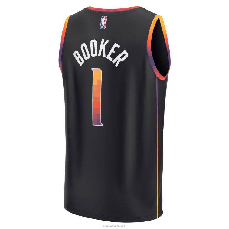 NBA 00F2L21 fenice suns devin booker maglia nera giocatore contropiede